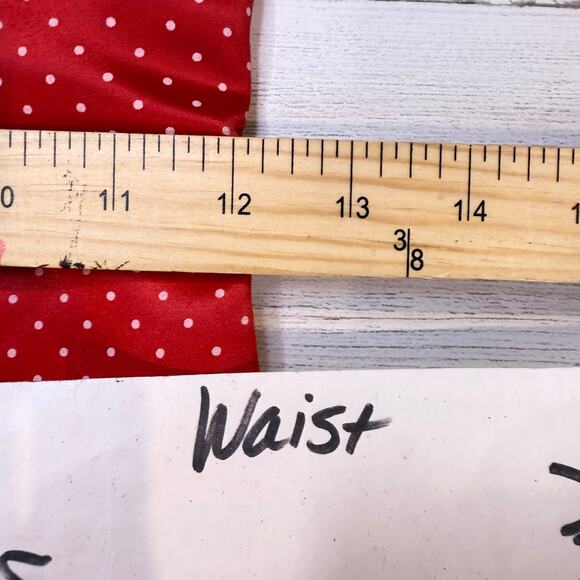 VTG Gunne Sax red polka dot Women dress size 1 retro romantic prom coquette gala - Picture 6 of 14